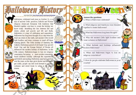 halloween reading comprehension worksheets printable form templates