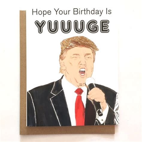 trump birthday card