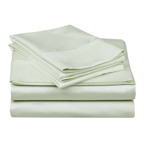 soft sheet set  deep pocket cotton rich  colors mint queen
