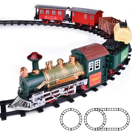 fun  toys ready  play classic electric train toy battery powered model train set