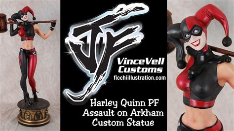 harley quinn pf assault on arkham custom statue youtube