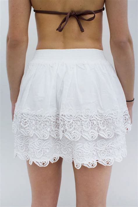 ruffle lace skirt  colors collection  subdued