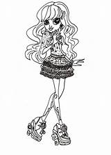 Monster High Coloring Pages Print Twyla Sheet Printable Colouring Sheets Kids Bestcoloringpagesforkids Cute Mermaid sketch template