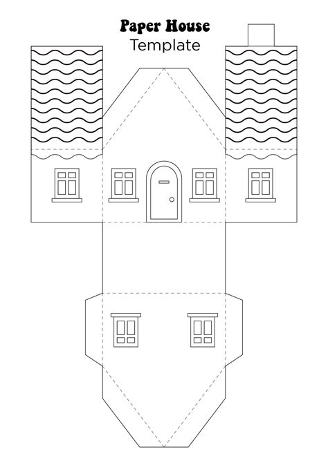 printable paper house templates discover  beauty  printable