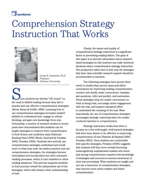 effective reading comprehension strategies comprehension strategies