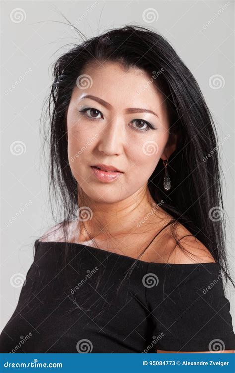 elegant asian woman  studio portrait stock image image  lady