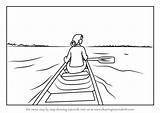 Draw Rowing Boat Drawing Woman Step Tutorials Learn Paintingvalley sketch template