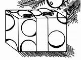 Coloring Pages Christmas Presents Mistletoe Under Kids sketch template