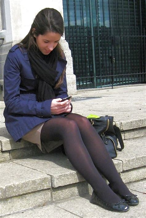 candids in opaque pantyhose 61 pics