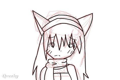 random sad girl lineart  anime speedpaint drawing  oshinoshinobu