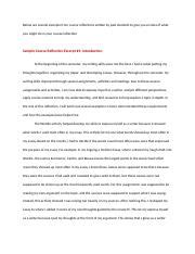 sample  reflection docx    excerpts