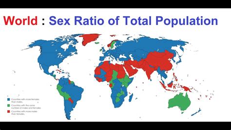 Human Sex Ratio Of Total Population Youtube