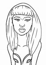 Minaj Nicki sketch template