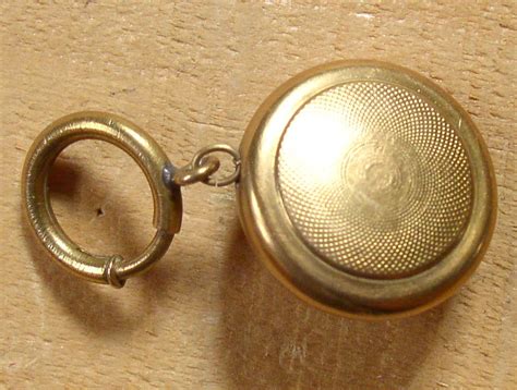 Vintage Retractable Gold Watch Chain Lapel Pin Back Fob Thingery