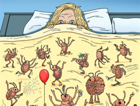 an army of bedbugs was partying in her mattress what else could go