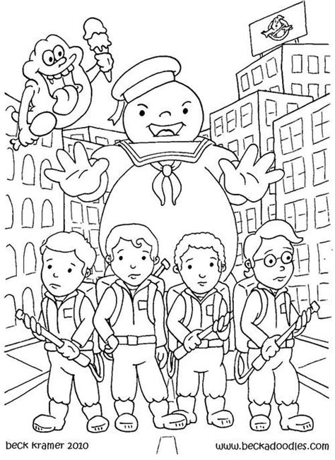ghostbusters movies  printable coloring pages