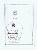 Drawing Bottle Hennessy Pages Colouring Kind Alcohol Drawings Paintingvalley Record Yes Said sketch template