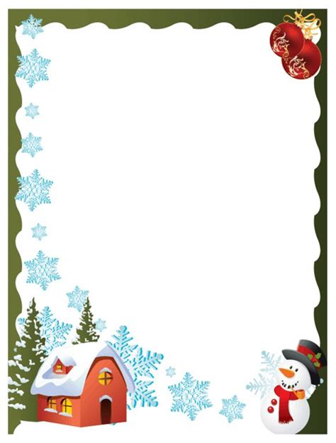 christmas card clip art borders pictures
