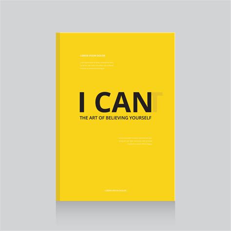 simple  effective motivational book cover design template