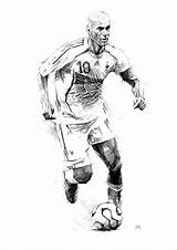 Zidane Zinedine Fantasista Ronaldo Zidan Cristiano Merrell Borussia Dortmund Messi Maradona Footballer Joueur Pele Polygon Sportowe Illustrationserved Suelo Joueurs Fussball sketch template