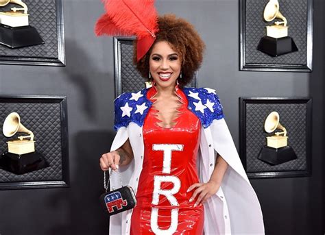 African American Singer Joy Villa Wore Dress In Support Of Donald