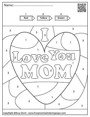 mothers day color  number ideas mothers day colors preschool