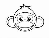 Monkey Face Coloring Pages Faces Printable Head Drawing Kids Apes Animal Color Animals Colouring Monkeys Baby Zoo Getdrawings Cheetah Getcolorings sketch template