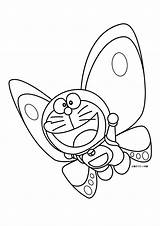 Doraemon Coloring Pages Kids Animated Cartoon sketch template
