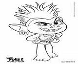 Trolls Coloring Pages Tour Barb Queen sketch template