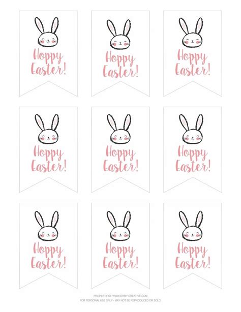 printable hoppy easter gift tags ohmy creativecom easter