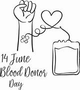 Blood Drawings Donation Vector Illustrations Posters Donor Clip Similar sketch template