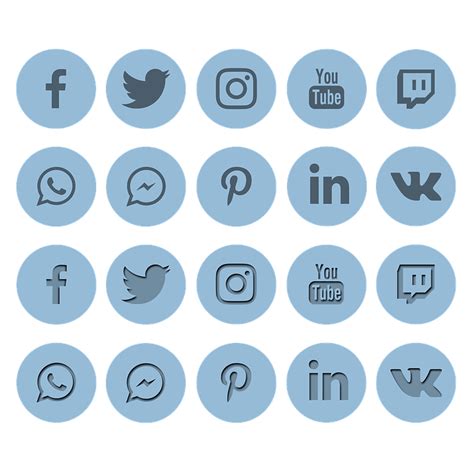 redes sociales icono medios de imagen gratis en pixabay