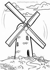 Windmill Ausmalen Zeichnen Malvorlage Windmühle Viento Molinos Niederlande Coloringhome sketch template