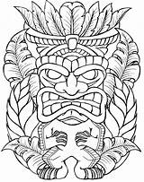 Tiki Hawaiian Metacharis Totem Masks Coloriage Primitivo Colorier Tatouage Totems Faces Maori Aztecas Imagem Masque Tribales Tatouages Tattoosanddmore Tattoossandmore sketch template