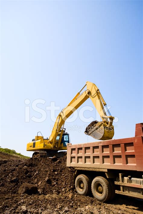 excavator truck stock photo royalty  freeimages
