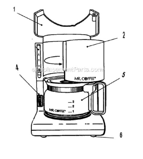 coffee ad parts list  diagram ereplacementpartscom