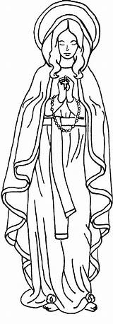 Coloring Conception Immaculate Pages Blessed Mother Mary Kids Virgin Catholic Clipart Color Lourdes Clip Jesus Familyholiday Cliparts Lady Mama Library sketch template