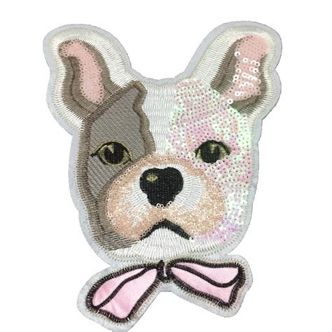 cm sequins dog patch embroidery patches  clothes diy garment accessories big motifs