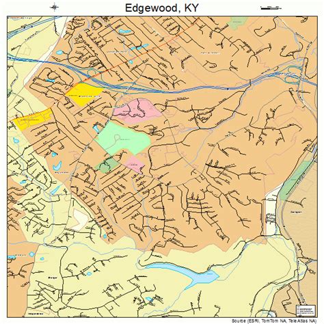 edgewood kentucky street map