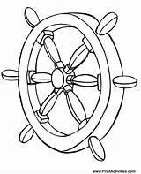 Wheel Coloring Steering Boat Ship Drawing Pirate Helm Drawings Template Pages Clipart Sketch Getdrawings Water Sailboat Designlooter Clip Printable Library sketch template