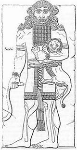 Gilgamesh King Mesopotamia Ancient Uruk History sketch template