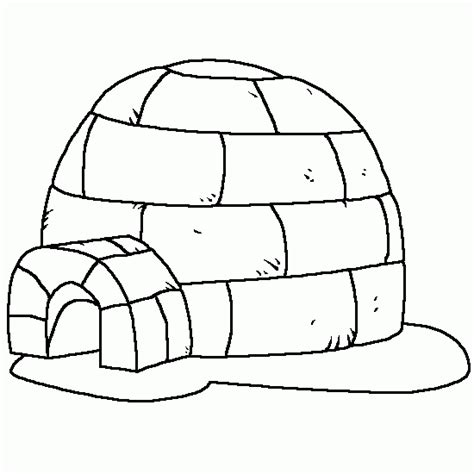 igloo coloring page   svg png eps dxf file