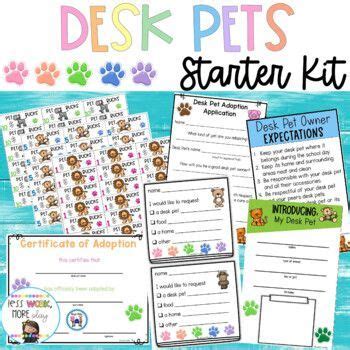 desk pets starter kit   classroom behavior management autumn
