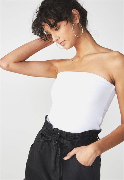 tube top white cotton on t shirts vests and camis