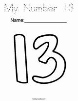 Number Coloring 13 Pages Numbers Color Worksheets Preschool Kids Twistynoodle Print Template Activities Thirteen Fifteen Many Word Noodle Tracing Bugs sketch template