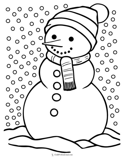 snowman coloring pages  preschool
