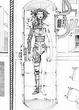 Cryo Chamber Deviantart Shadowrun Pages Drawing sketch template