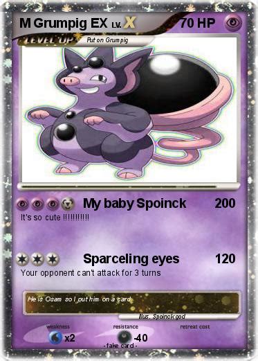 pokemon  grumpig   baby spoinck  pokemon card
