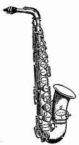 Saxophone Alto Clip Clipart Sax Drawing Coloring Etc Cartoon Cliparts Tenor Sketch Oboe Jazz Clarinet Gif Soprano Tattoo Musical Usf sketch template