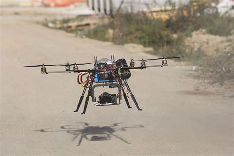 equipement octocopter synairgidrone prises de vue  collectes de donnees par drones